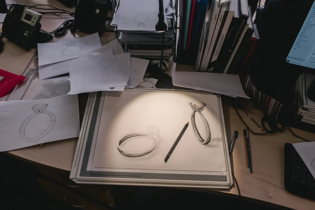Custom Design Sketches for Jewellery Manufacture