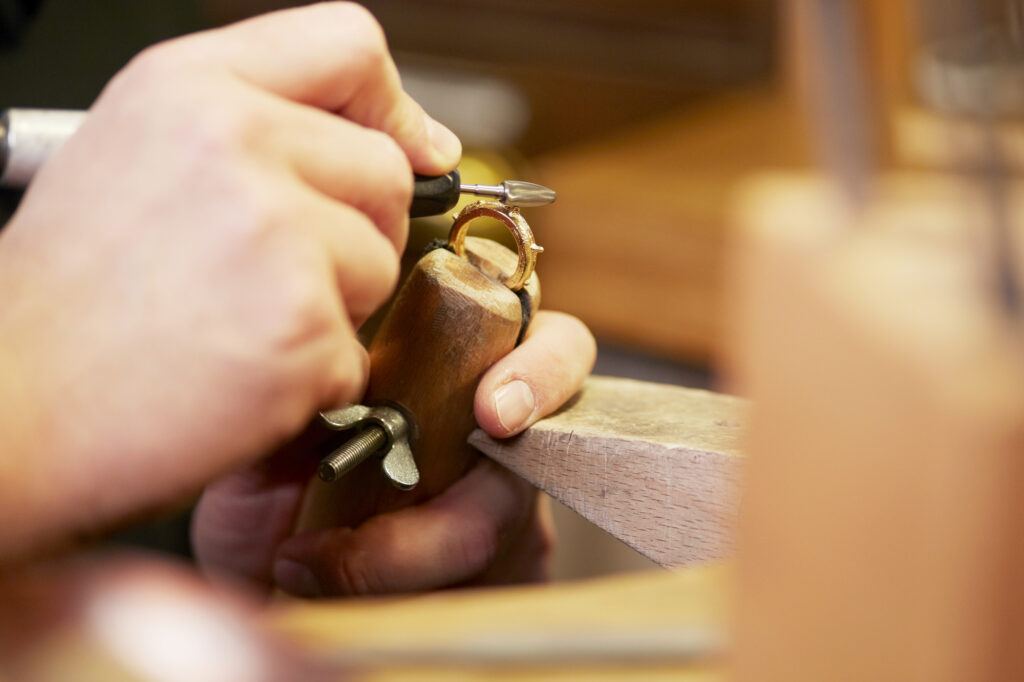 Jewellery Manufacture Fairtrade Gold Workshop at Merrell Casting